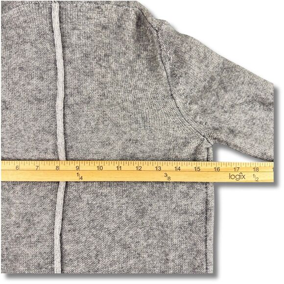 Aritzia Babaton Cashmere Wool Cardigan Sweater Wmns Sz S Gray Pockets Open Front - Picture 9 of 15